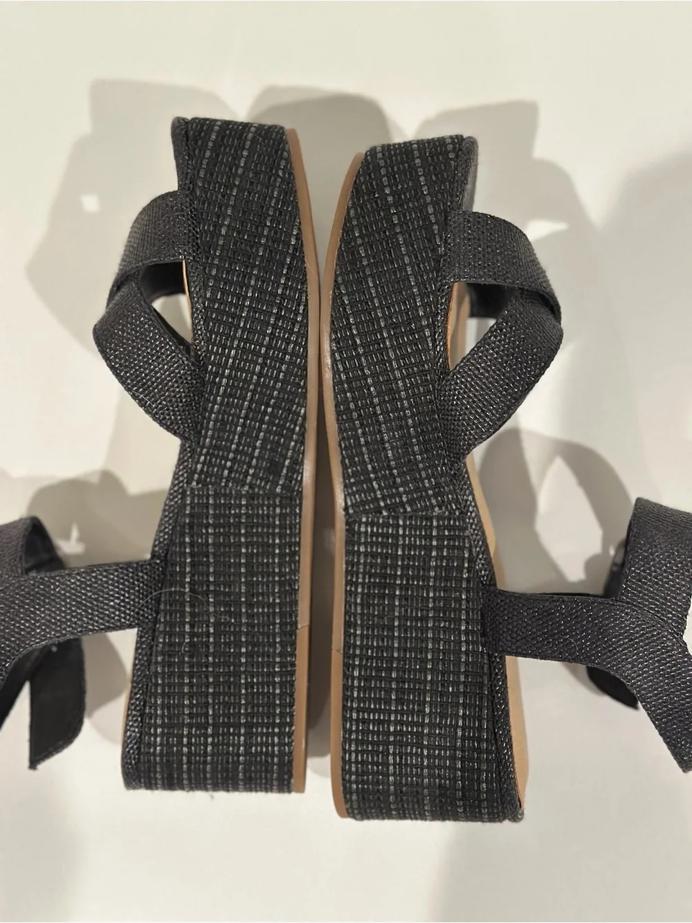 Lucky Brand Women's Bikaro Espadrille Wedge Sandals NWOT, black, 8.5m